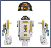 R7-Z0 from Star Wars - Legacy Collection - Blue / White Card - Build A Droids manufactured by Hasbro [Loose]