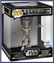 IG-12 (with Grogu) from Star Wars - Mandalorian - Pop! Vinyl Figures manufactured by Funko [Front]