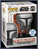 Mandalorian with Beskar Staff from Star Wars - Mandalorian - Pop! Vinyl Figures manufactured by Funko [Front]
