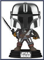 Mandalorian (with Darksaber) (Glows in the Dark) from Star Wars - Mandalorian - Pop! Vinyl Figures manufactured by Funko [Loose]