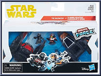 TIE Silencer vs X-Wing Fighter from Star Wars - Micro Force - Vehicles manufactured by Hasbro [Front]