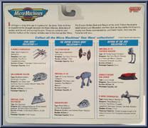 Star Wars from Star Wars - Micro Machines - 65860 - Phase I manufactured by Galoob [Back]