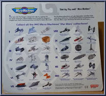 XIII Star Wars from Star Wars - Micro Machines - 65860 - Phase III manufactured by Galoob [Back]