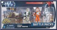 Republic Clone Troopers from Star Wars - Movie Heroes - Battle Packs manufactured by Hasbro [Front]