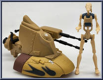 Armored Scout Tank (with Battle Droid) from Star Wars - Phantom Menace - Vehicles manufactured by Hasbro [Loose]