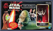 Jabba the Hutt with 2-Headed Announcer from Star Wars - Phantom Menace - Beast Pack manufactured by Hasbro [Front]