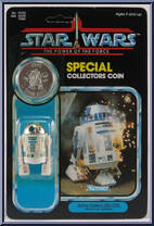 R2-D2 (With Pop-up Lightsaber) from Star Wars - Power of the Force - Basic Series manufactured by Kenner [Front]
