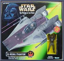 A-Wing Fighter from Star Wars - Power of the Force II - Vehicles manufactured by Kenner [Front]