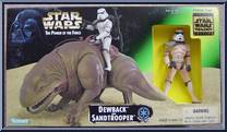 Dewback & Sandtrooper from Star Wars - Power of the Force II - Creature Sets manufactured by Kenner [Front]