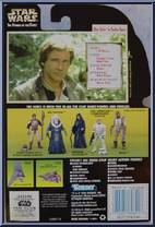 Han Solo (Endor Gear) from Star Wars - Power of the Force II - Hologram Green Card manufactured by Kenner [Back]