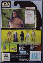 Malakili (Rancor Keeper) from Star Wars - Power of the Force II - Hologram Green Card manufactured by Kenner [Back]