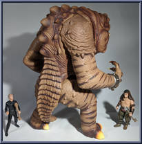 Rancor & Luke Skywalker from Star Wars - Power of the Force II - Creature Sets manufactured by Kenner [Loose]