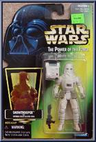 Snowtrooper from Star Wars - Power of the Force II - Hologram Green Card manufactured by Kenner [Front]