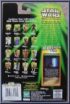 Obi-Wan Kenobi (Jedi) from Star Wars - Power of the Jedi - Phantom Menace manufactured by Kenner [Back]