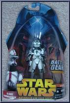 Clone Commander (Battle Gear) (Green) from Star Wars - Revenge of the Sith - Collection 1 manufactured by Hasbro [Front]