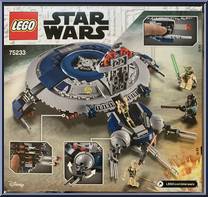 Droid Gunship from Star Wars - Revenge of the Sith - Basic Series manufactured by Lego [Back]