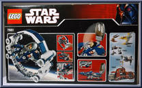 Jedi Starfighter with Hyperdrive Booster Ring from Star Wars - Revenge of the Sith - Basic Series manufactured by Lego [Back]
