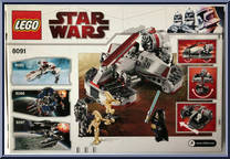 Republic Swamp Speeder from Star Wars - Revenge of the Sith - Basic Series manufactured by Lego [Back]