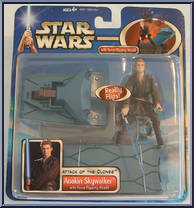 Anakin Skywalker (Flipping Attack) from Star Wars - Saga - Attack of the Clones - Deluxe Figures manufactured by Hasbro [Front]