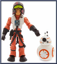 Poe Dameron and BB-8 from Star Wars Toybox - Basic Series manufactured by Disney [Loose]