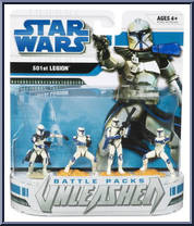 Clone Wars: 501st Legion from Star Wars - Unleashed - Battle Packs manufactured by Hasbro [Front]