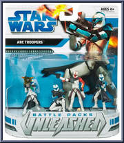 Clone Wars: ARC Troopers from Star Wars - Unleashed - Battle Packs manufactured by Hasbro [Front]