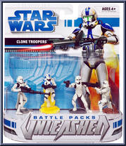 Clone Wars: Clone Troopers from Star Wars - Unleashed - Battle Packs manufactured by Hasbro [Front]