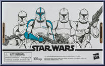 Phase I Clone Trooper from Star Wars - Vintage Collection (2018) - Clone Wars manufactured by Hasbro [Back]