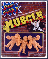 Ken / Dhalsim / Balrog from Street Fighter II - M.U.S.C.L.E. manufactured by Super7 [Front]