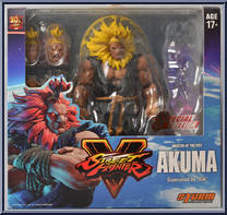 Akuma (Blue Outfit / Yellow Hair) from Street Fighter - Basic Series manufactured by Storm Collectibles [Front]