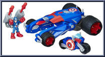 Captain America's Victory Launcher from Super Hero Adventures - Basic Series manufactured by Hasbro [Loose]