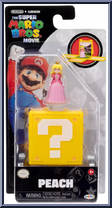 Peach from Super Mario Bros. - Movie - Mini Figures with Question Block manufactured by Jakks Pacific [Front]