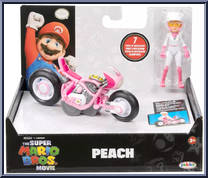 Peach from Super Mario Bros. - Movie - Pull Back Racers manufactured by Jakks Pacific [Front]