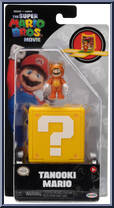 Tanooki Mario from Super Mario Bros. - Movie - Mini Figures with Question Block manufactured by Jakks Pacific [Front]
