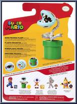 Bone Piranha Plant (with Coin) from Super Mario - Basic Series manufactured by Jakks Pacific [Back]