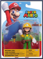 Builder Luigi (with Utility Belt) from Super Mario - Basic Series manufactured by Jakks Pacific [Front]