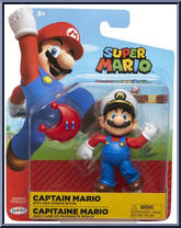 Captain Mario (with Red Power Moon) from Super Mario - Basic Series manufactured by Jakks Pacific [Front]