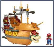 Deluxe Bowser's Airship Playset from Super Mario - Playsets manufactured by Jakks Pacific [Loose]