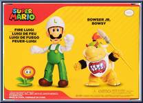 Fire Luigi / Bowser Jr. from Super Mario - Multipacks manufactured by Jakks Pacific [Back]