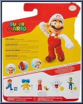 Fire Mario (with Fire Flower) from Super Mario - Basic Series manufactured by Jakks Pacific [Back]