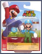 Ice Luigi (with Ice Flower) from Super Mario - Basic Series manufactured by Jakks Pacific [Front]