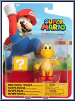 Koopa Troopa (Red) (with Question Block) from Super Mario - Basic Series manufactured by Jakks Pacific [Front]