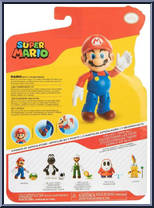 Mario (with 1-Up Mushroom) from Super Mario - Basic Series manufactured by Jakks Pacific [Back]