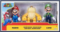 Mario / Boom Boom / Luigi from Super Mario - Multipacks manufactured by Jakks Pacific [Front]