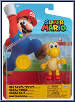 Koopa Troopa (Red) (with Coin) from Super Mario - Basic Series manufactured by Jakks Pacific [Front]