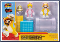 Super Mario 3D World Diorama Set from Super Mario - Playsets manufactured by Jakks Pacific [Front]