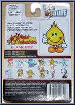 Flameboy (World Industries) from Tech Deck Dude - Skate Crew 1 manufactured by X-Concepts [Back]
