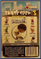 Slingshot (Blind) from Tech Deck Dude - Skate Crew 3 manufactured by X-Concepts [Back]