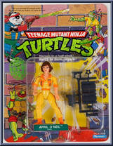 April O' Neil [Reissue] from Teenage Mutant Ninja Turtles - 1990 - Basic Figures manufactured by Playmates [Front]