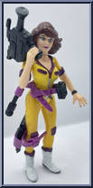 April (Yellow and Purple) from Teenage Mutant Ninja Turtles - 1992 - Basic Figures manufactured by Playmates [Loose]